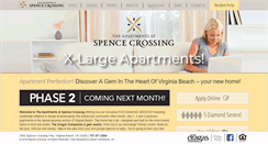 Desktop Screenshot of apartmentsatspencecrossing.com